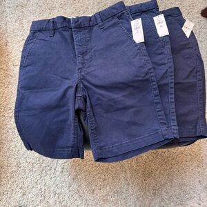 GAP Navy Cotton Chino Kids Shorts - (Uniform)